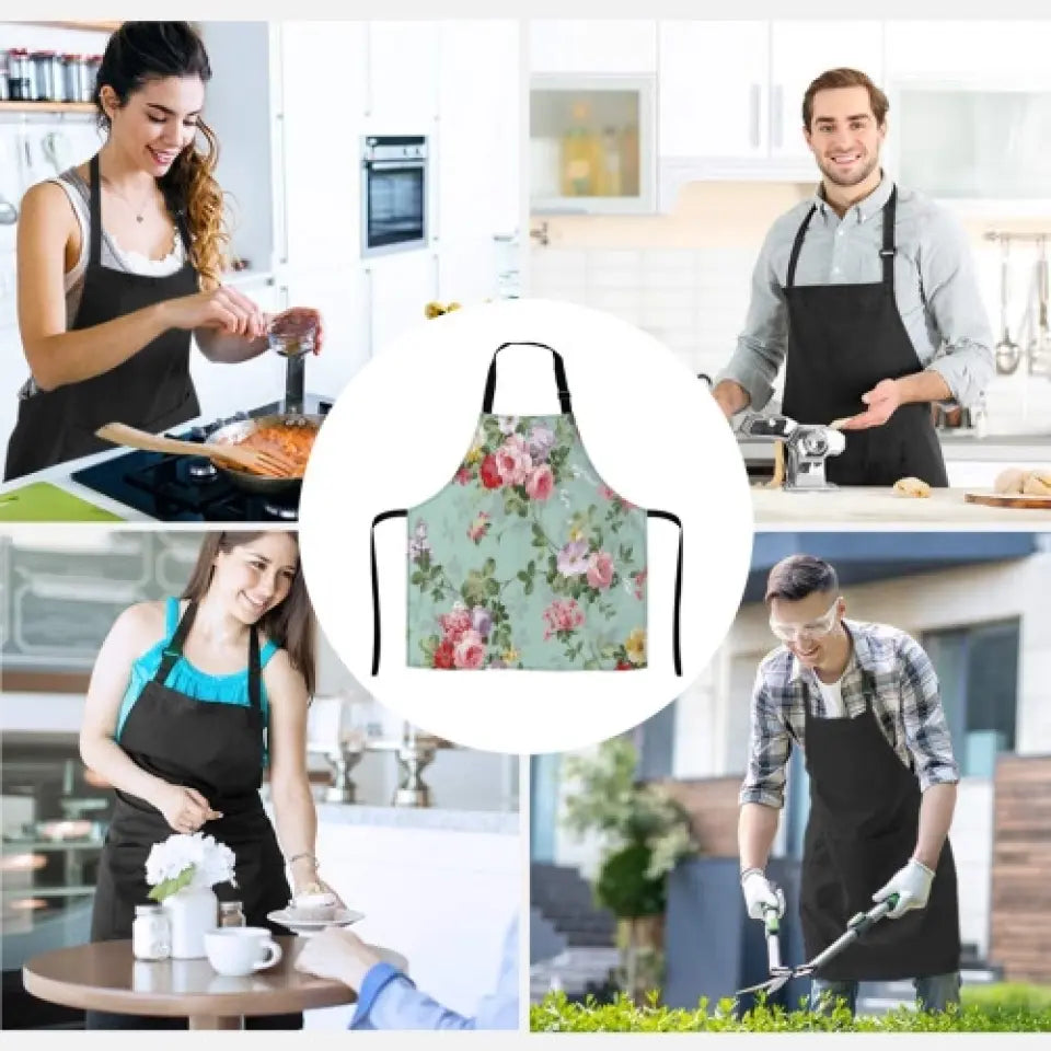 Personalized Chef Pocketless Apron - Father's Day Gift Idea for Chef
