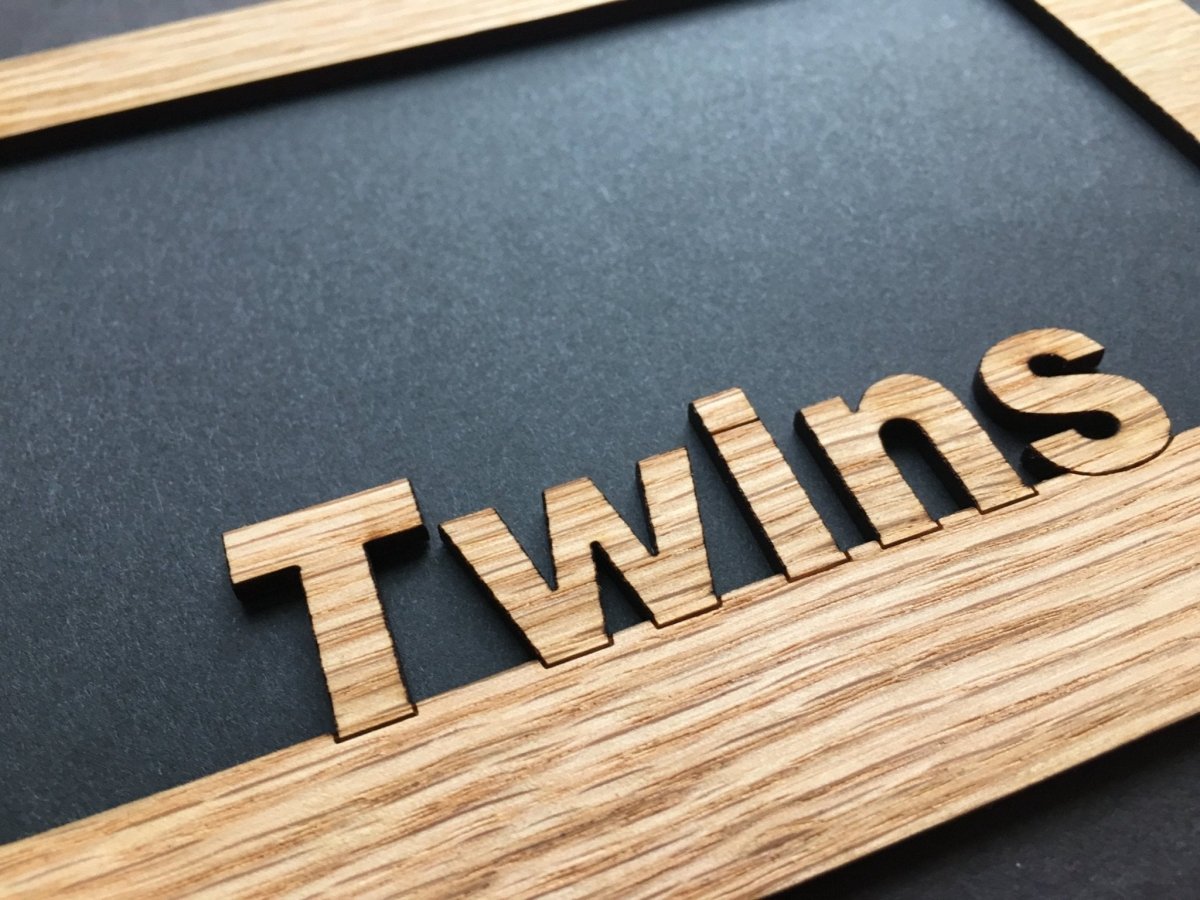 Twins Picture Frame - 5x7 Frame Hold 4x6 Photo