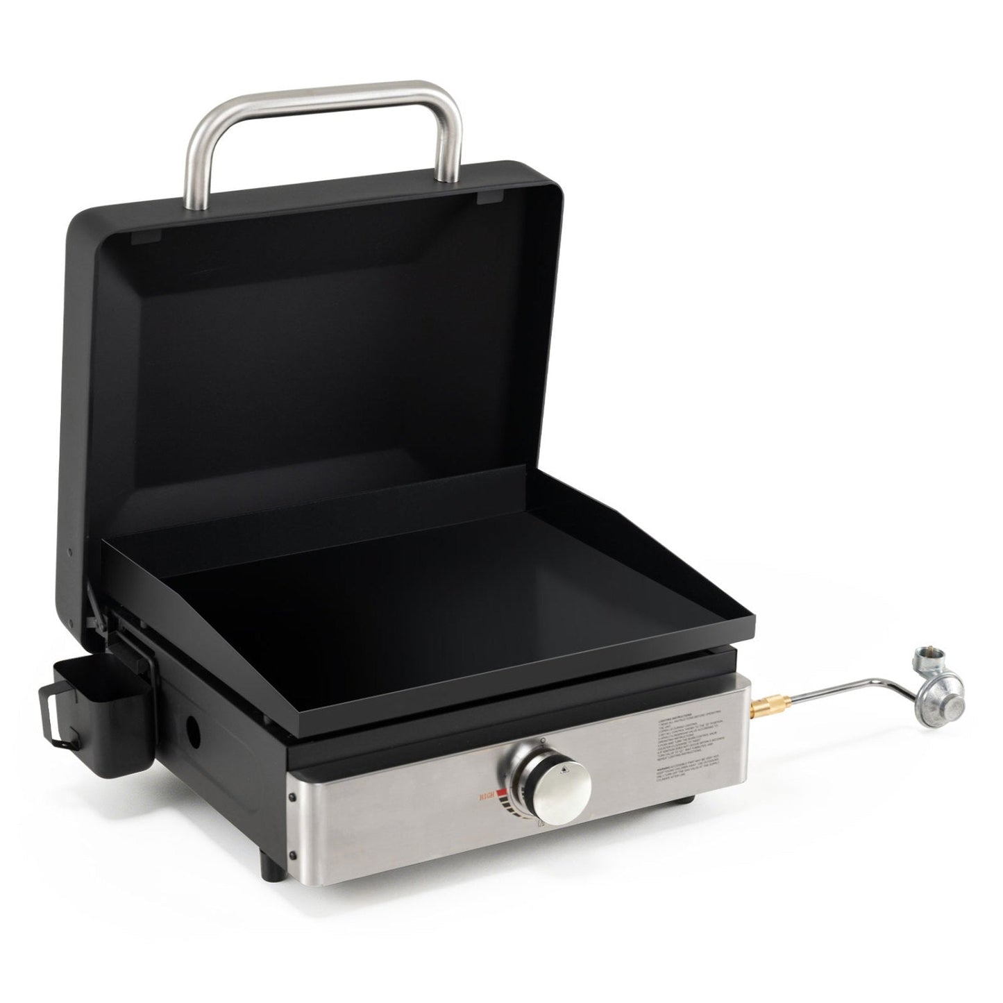 Portable Gas Griddle 1-Burner with Ceramic Non-Stick Plate