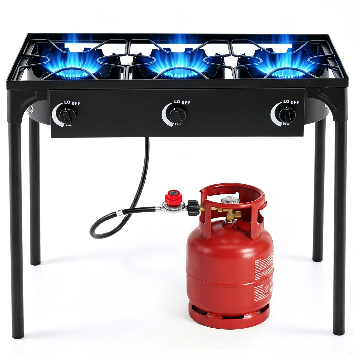 3 Burner Propane Stove 240000 BTU Outdoor Camping Grill