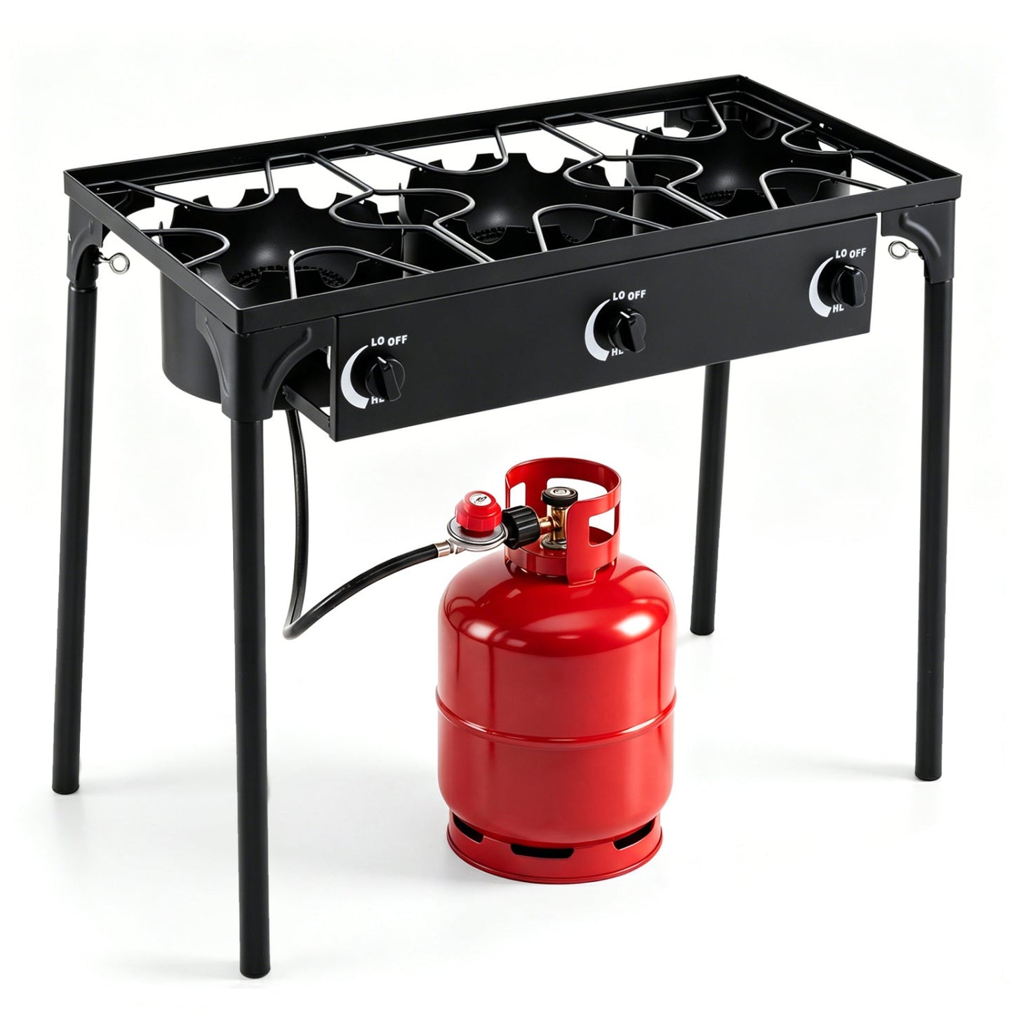 3 Burner Propane Stove 240000 BTU Outdoor Camping Grill