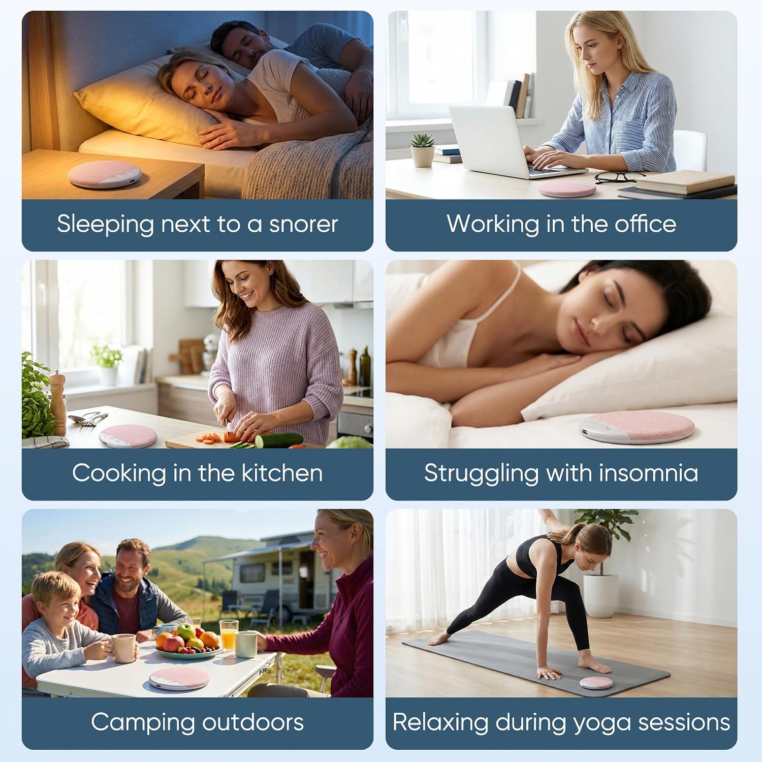 Sleep Pillow Speaker, 2026 New Bluetooth Pillow Speaker,Portable Bluetooth under Pillow Speaker with White Noise，For Deep Sleeping, for Side Sleepers and Deep Sleep (No Charger (Blue)