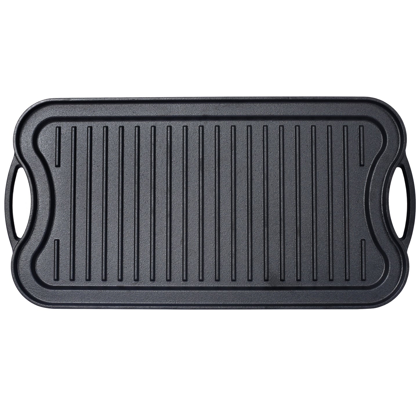 Pre-Seasoned Cast Iron Reversible Rectangular Grill/Griddle