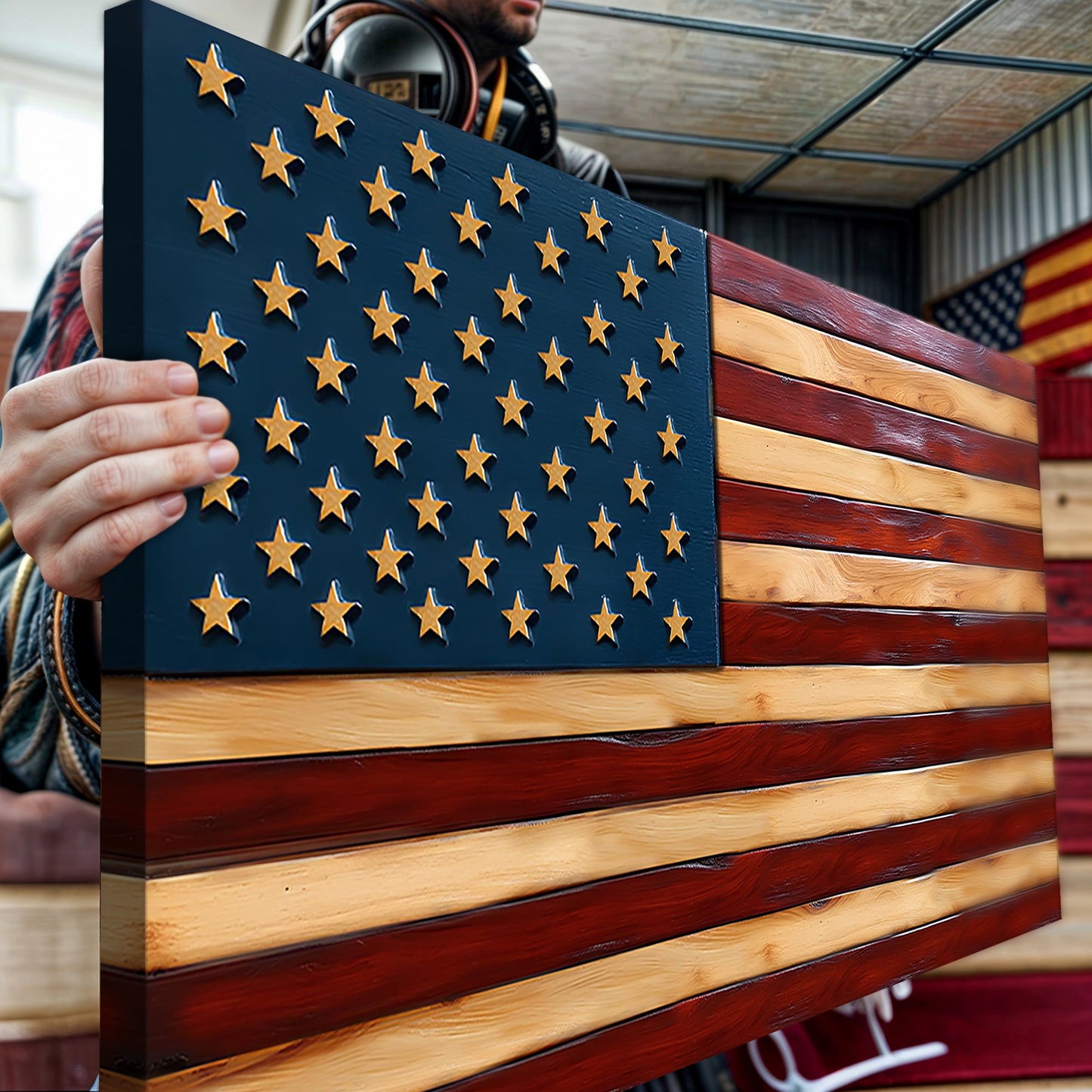 Old Glory American Flag Wall Art II