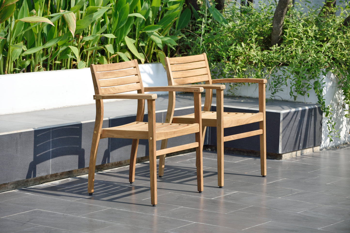Julien FSC Certified Teak Wood Outdoor Patio Extendable Dining Set