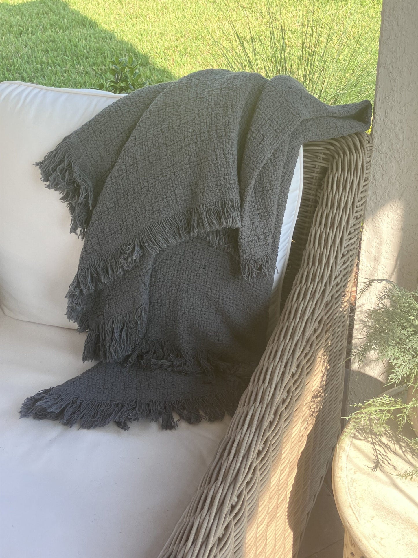 100% Cotton Throw Blankets 52" x 65"