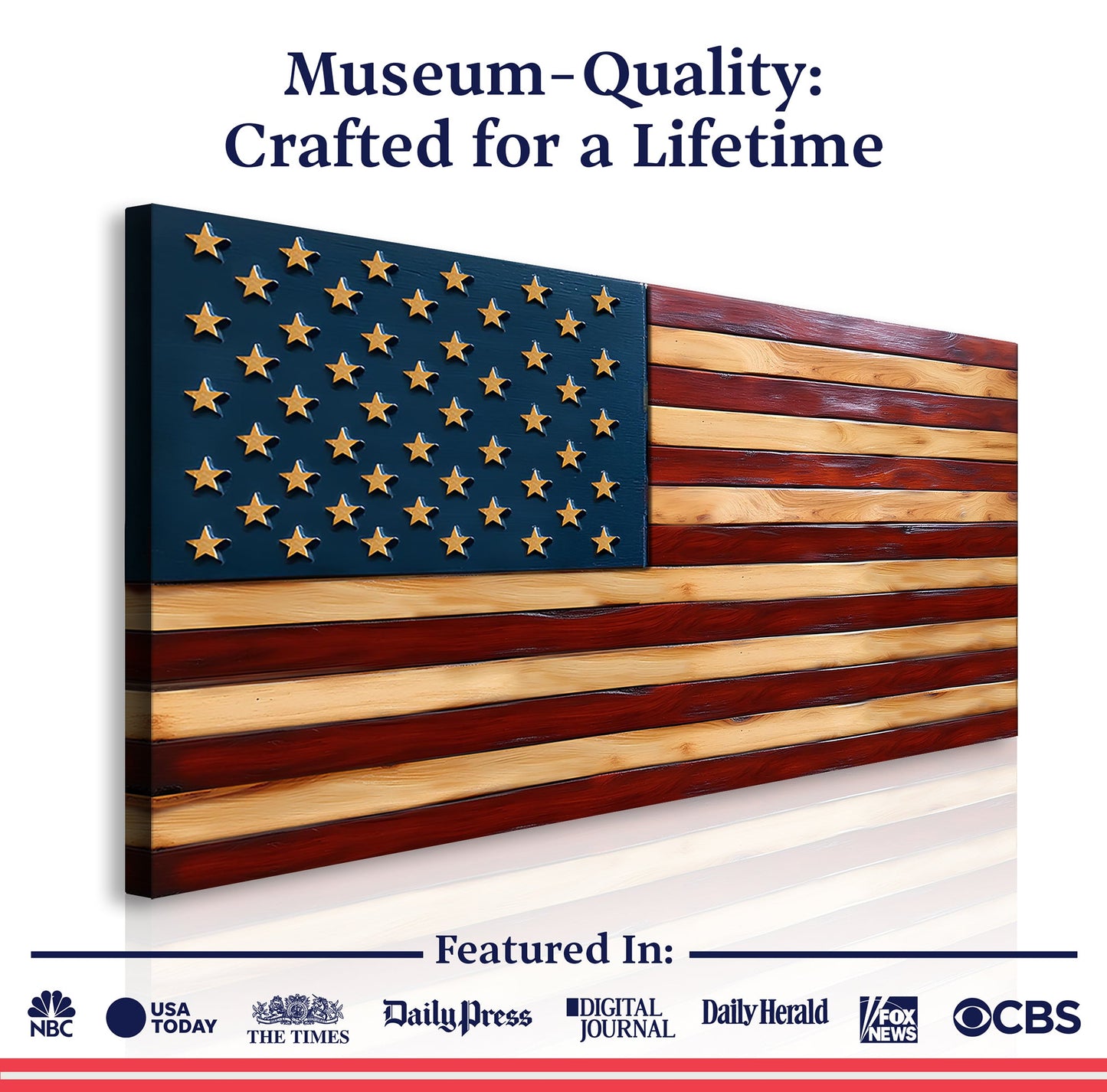 Old Glory American Flag Wall Art II