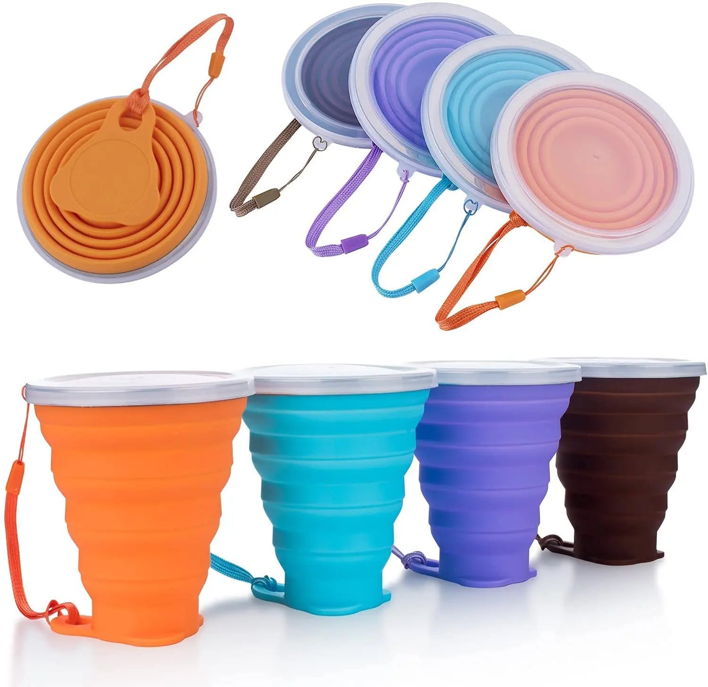 Collapsible Silicone Water Bottle | Foldable Travel Cup for Adults
