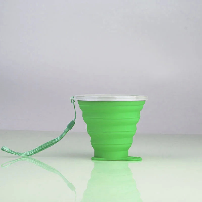 Collapsible Silicone Water Bottle | Foldable Travel Cup for Adults