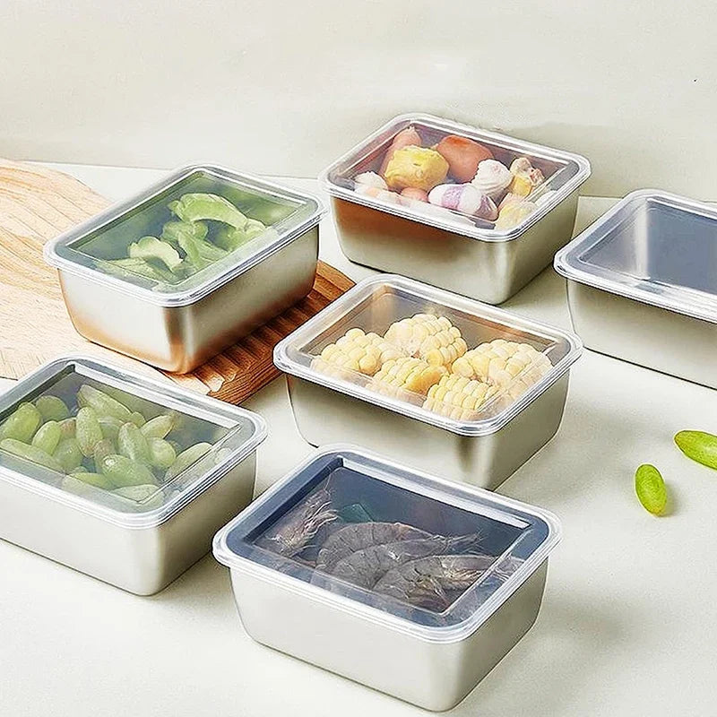 304 Stainless Steel Airtight Food Storage Container | Lunch Bento Box with Lid