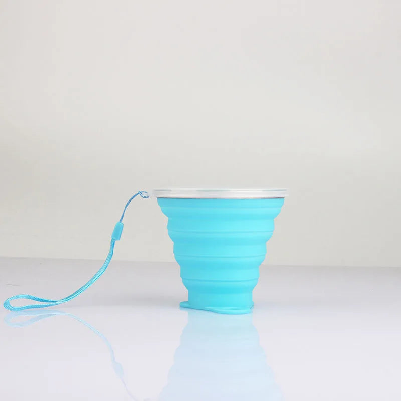 Collapsible Silicone Water Bottle | Foldable Travel Cup for Adults