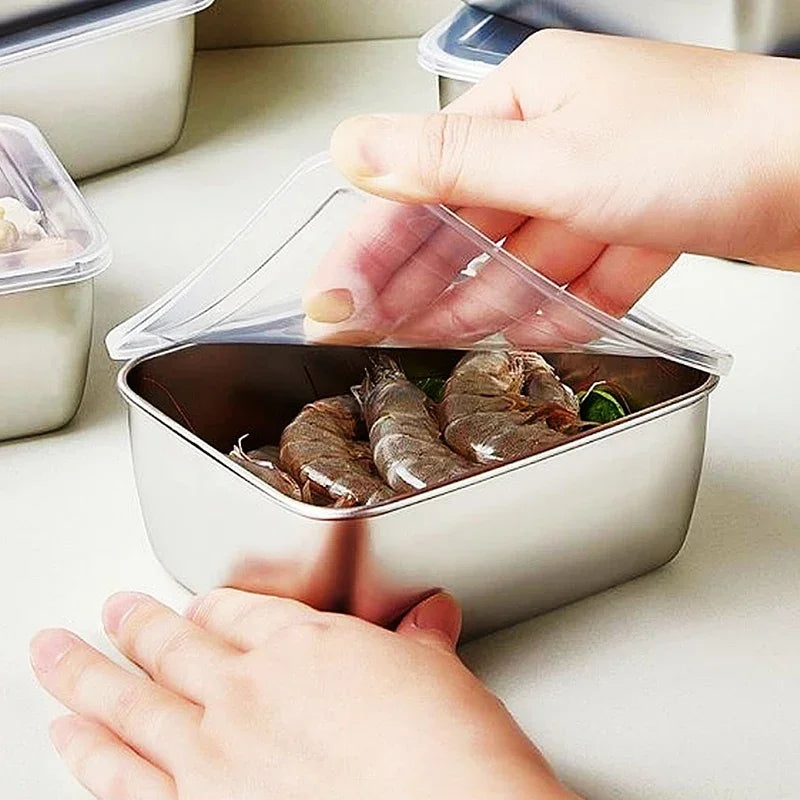 304 Stainless Steel Airtight Food Storage Container | Lunch Bento Box with Lid