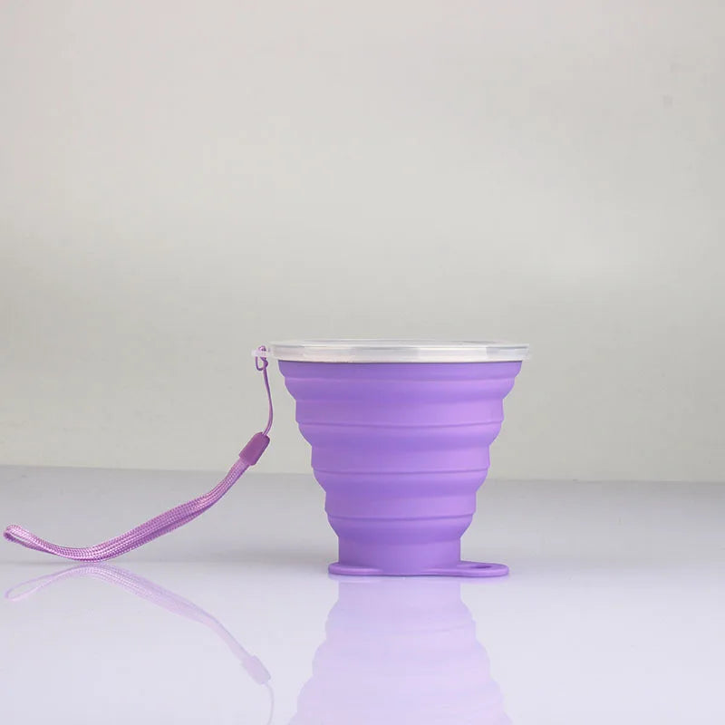 Collapsible Silicone Water Bottle | Foldable Travel Cup for Adults