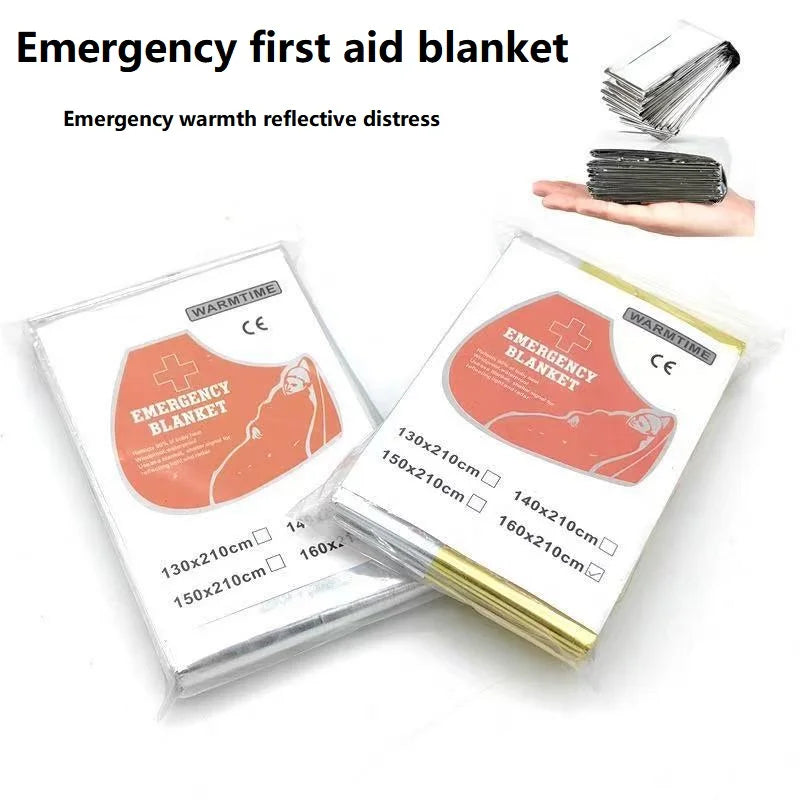 Emergency Thermal Survival Blanket | Windproof and Waterproof Foil Blanket for Outdoor Survival