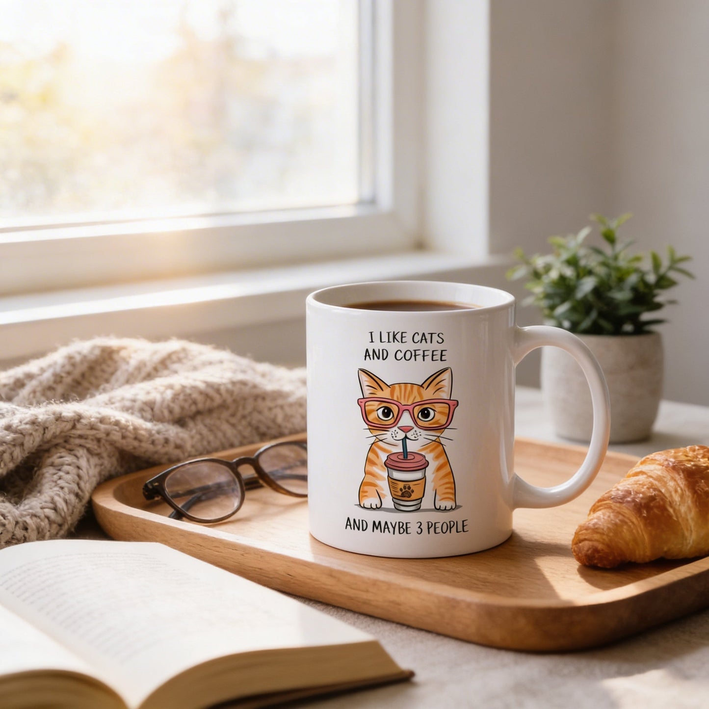 Orange Tabby Cat Mug – Funny Cat Coffee Mug | Ceramic Microwave Safe Cup