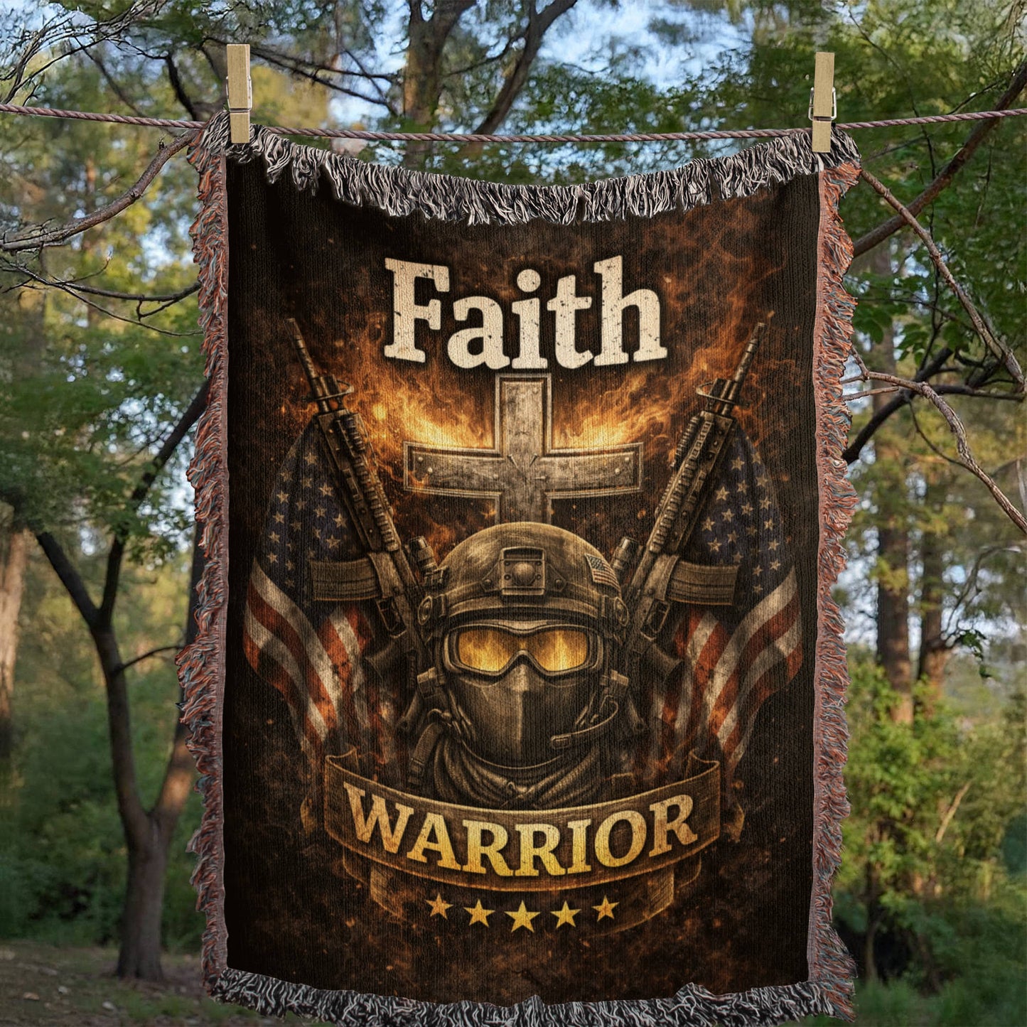 Prayed For Strength Received Purpose Christian Blanket – Faith Comfort Throw