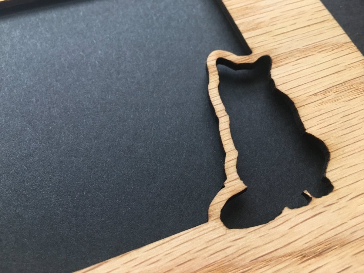 Cat Bowl & Paws Picture Frame