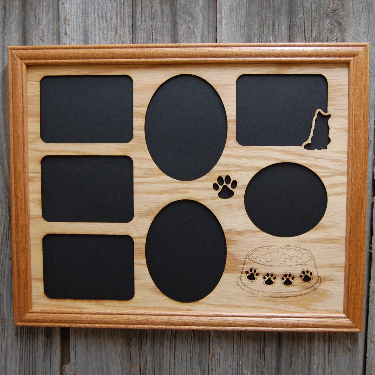 Cat Bowl & Paws Picture Frame
