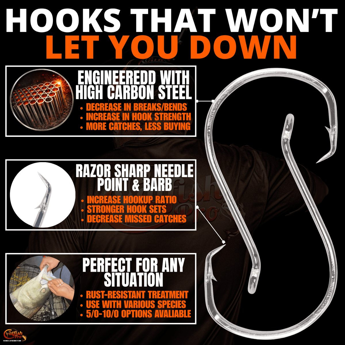 Double Offset Circle Hooks 7/0 - Value Pack