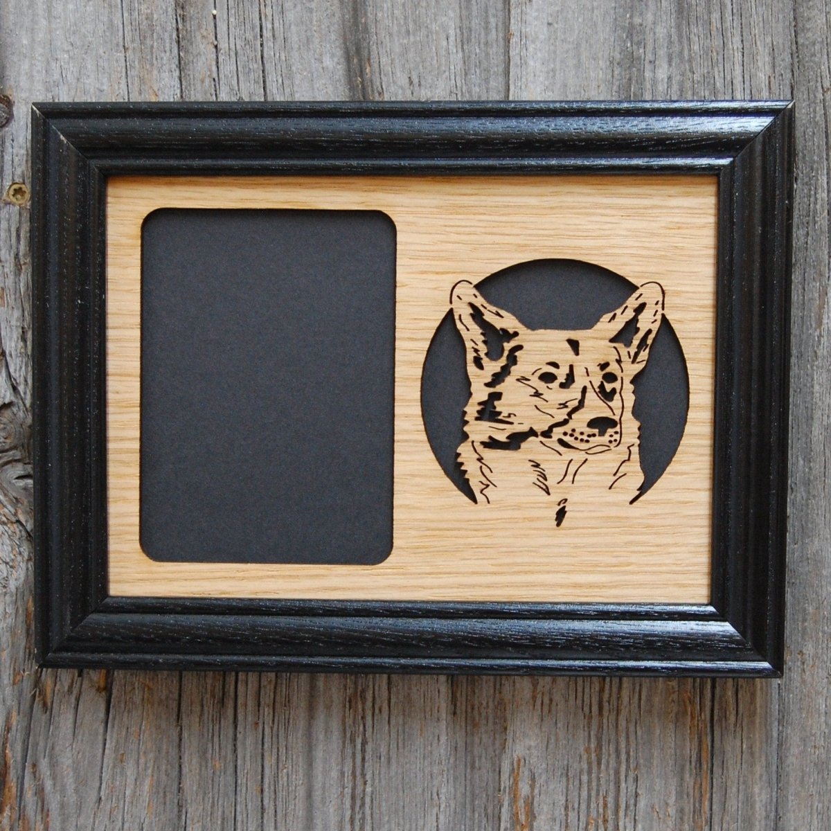 Dog Portrait Picture Frame - 5x7 Frame Holds a 3x4 Photo
