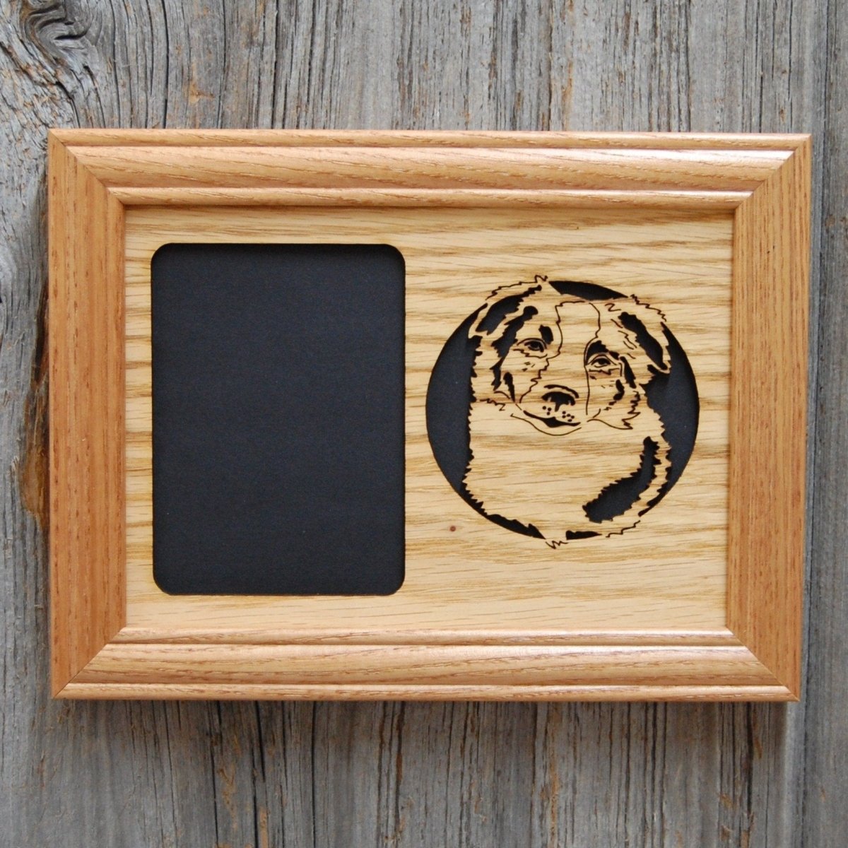 Dog Portrait Picture Frame - 5x7 Frame Holds a 3x4 Photo
