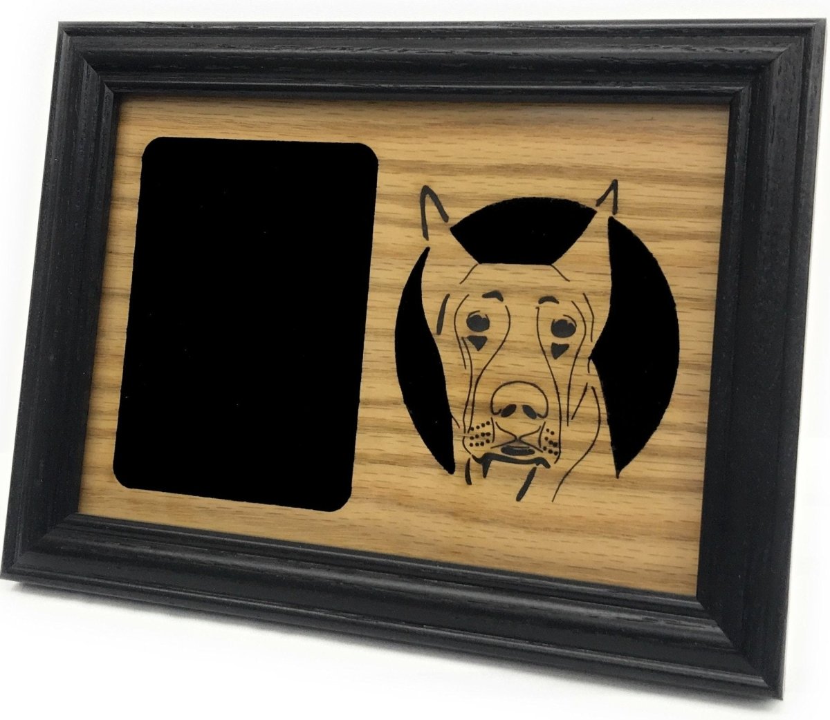 Dog Portrait Picture Frame - 5x7 Frame Holds a 3x4 Photo