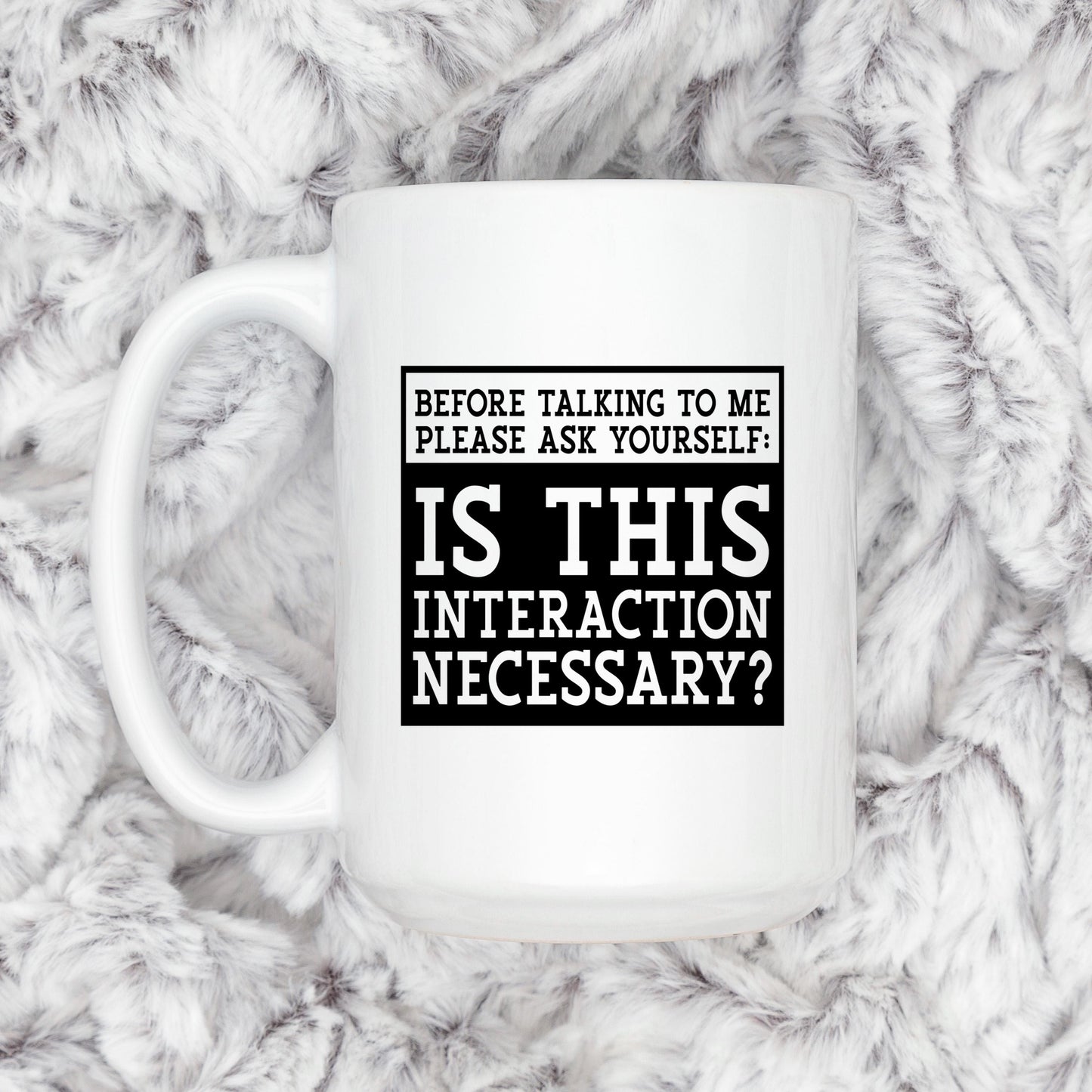 Funny Sarcastic Coffee Mug – Introvert Humor Gift | Office Humor Cup, Dishwasher Safe