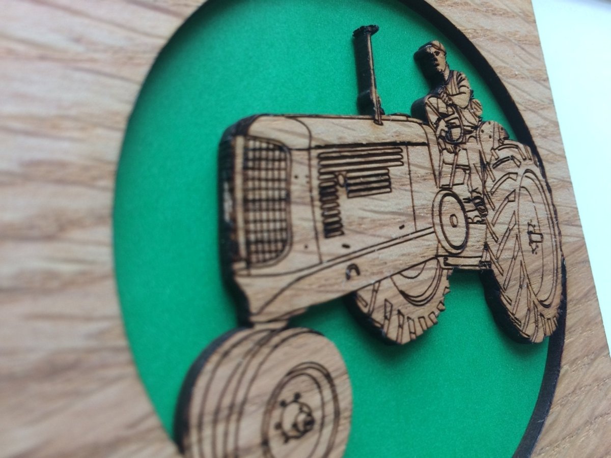 Farm Tractor Picture Frame - 5x7 Frame Hold 3x4 Photo