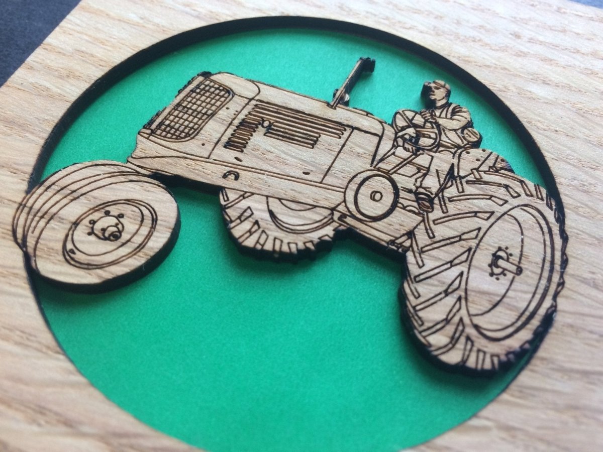 Farm Tractor Picture Frame - 5x7 Frame Hold 3x4 Photo