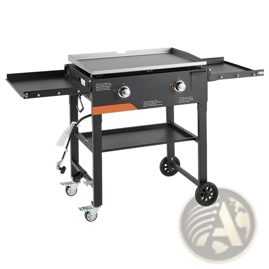 Gas Griddle 28 Inch 2-burner Foldable Propane Grill