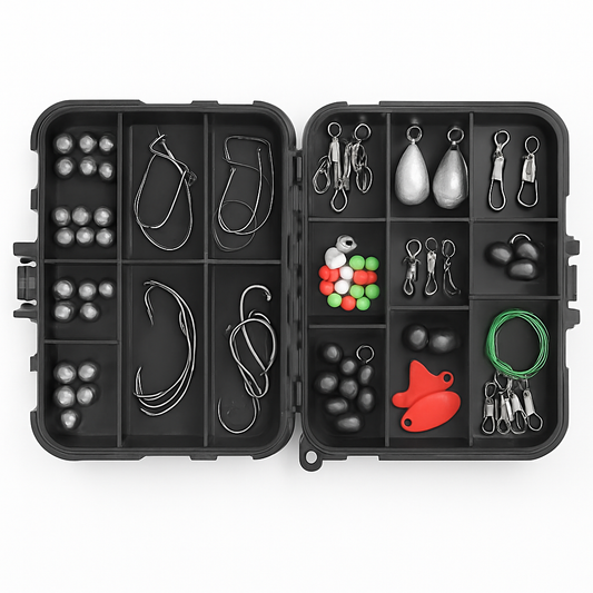 Fishing Kit with Tackle Box, Portable Set