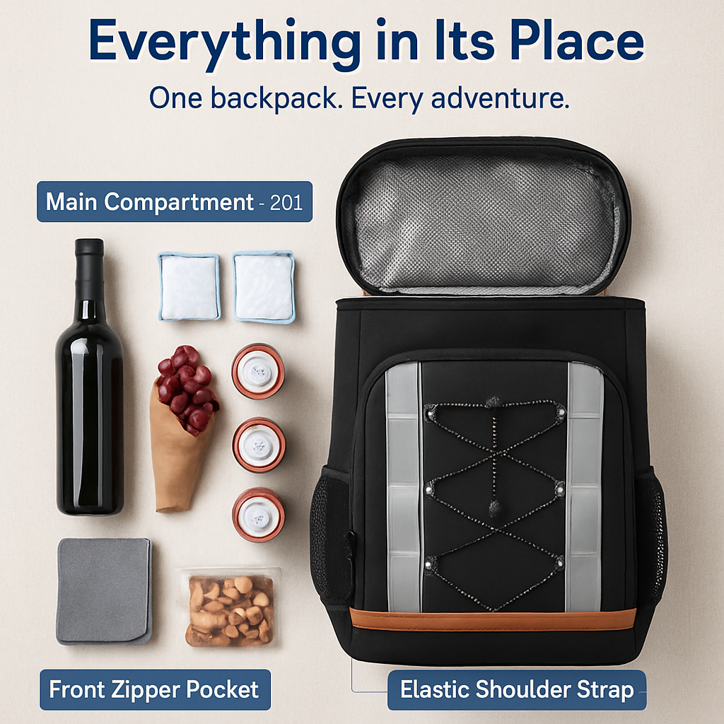 Cooler Backpack Insulated for Picnics and Travel