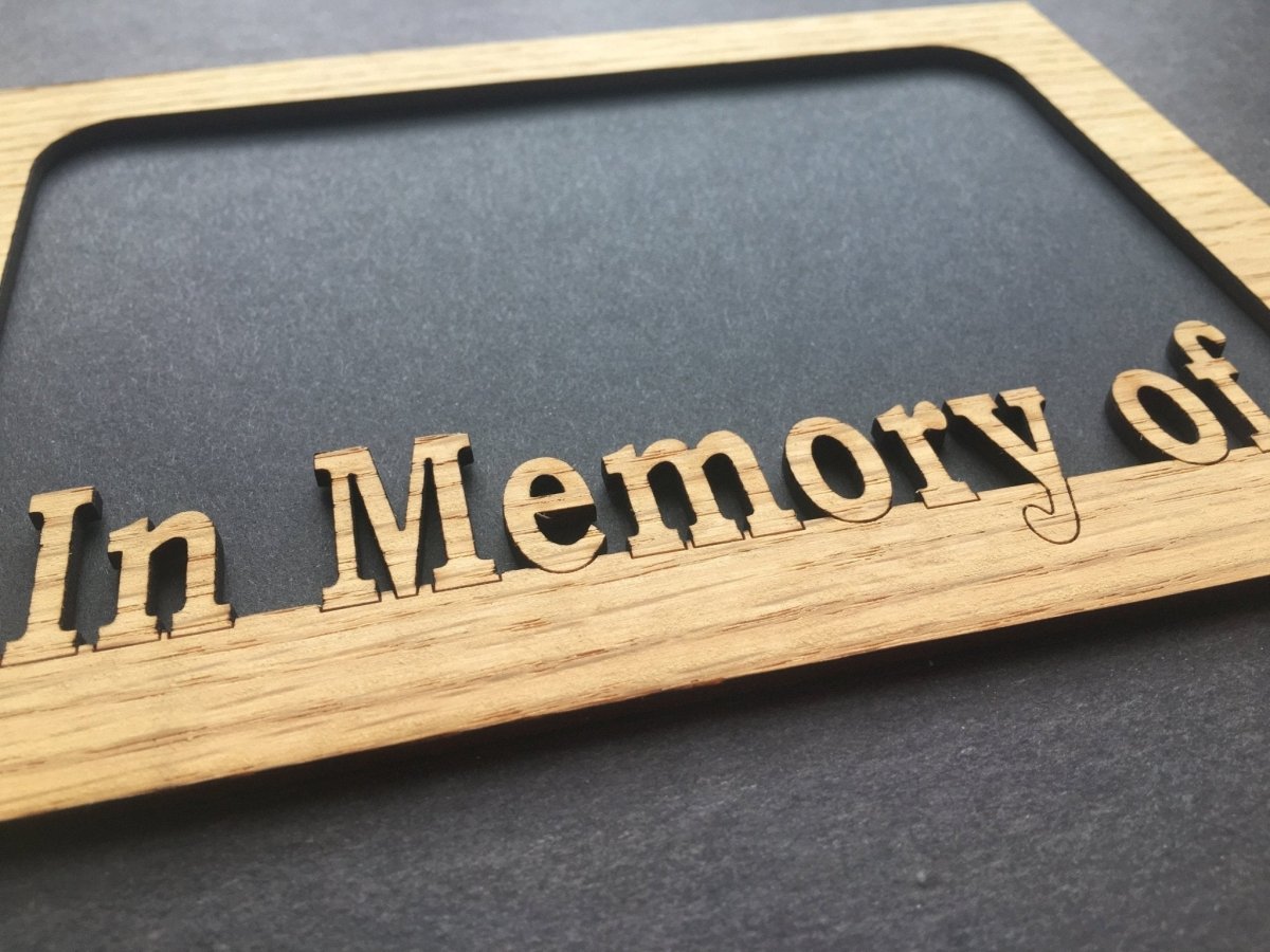 In Memory Of Picture Frame - 5x7 Frame Hold 4x6 Photo