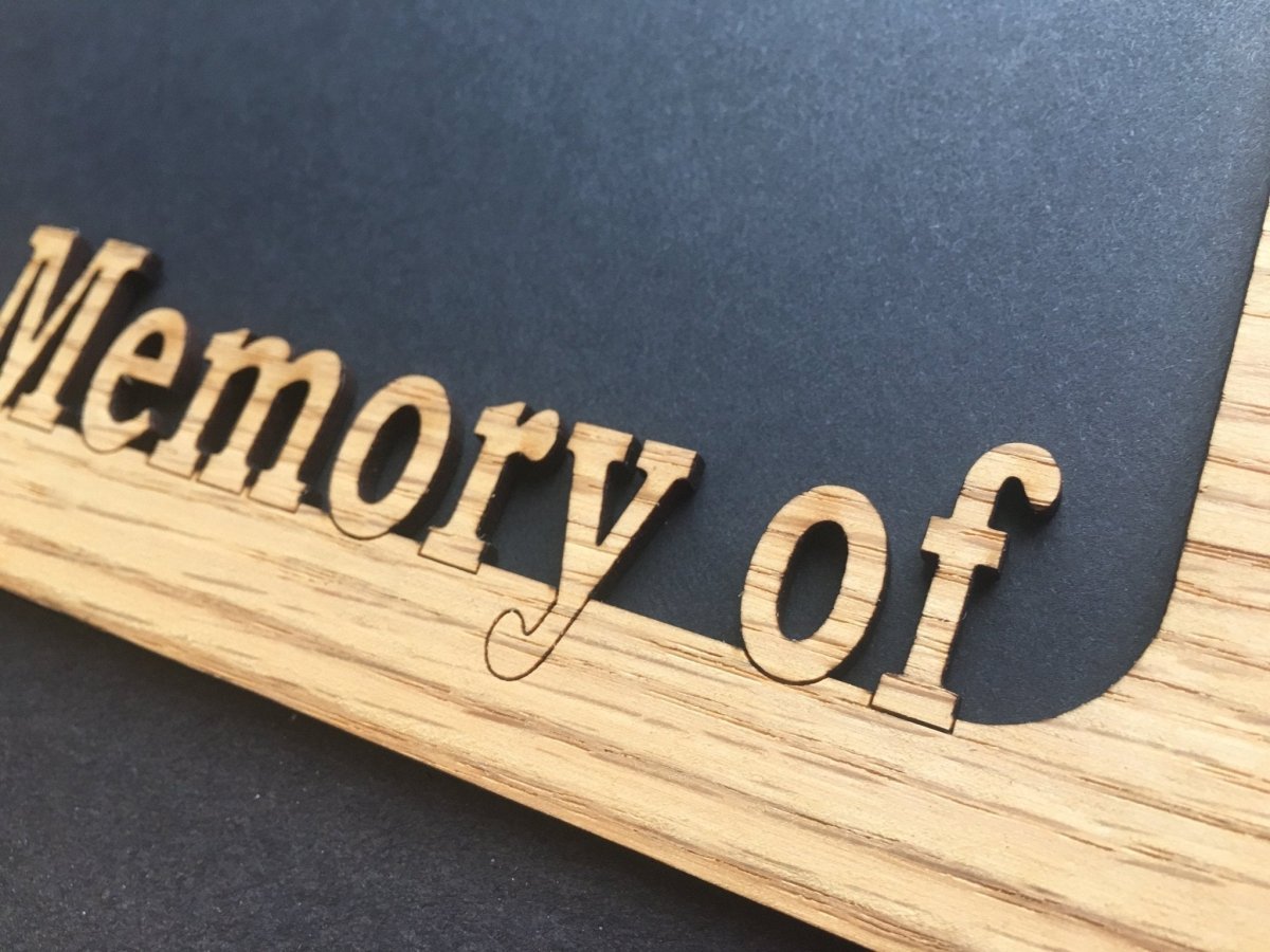 In Memory Of Picture Frame - 5x7 Frame Hold 4x6 Photo
