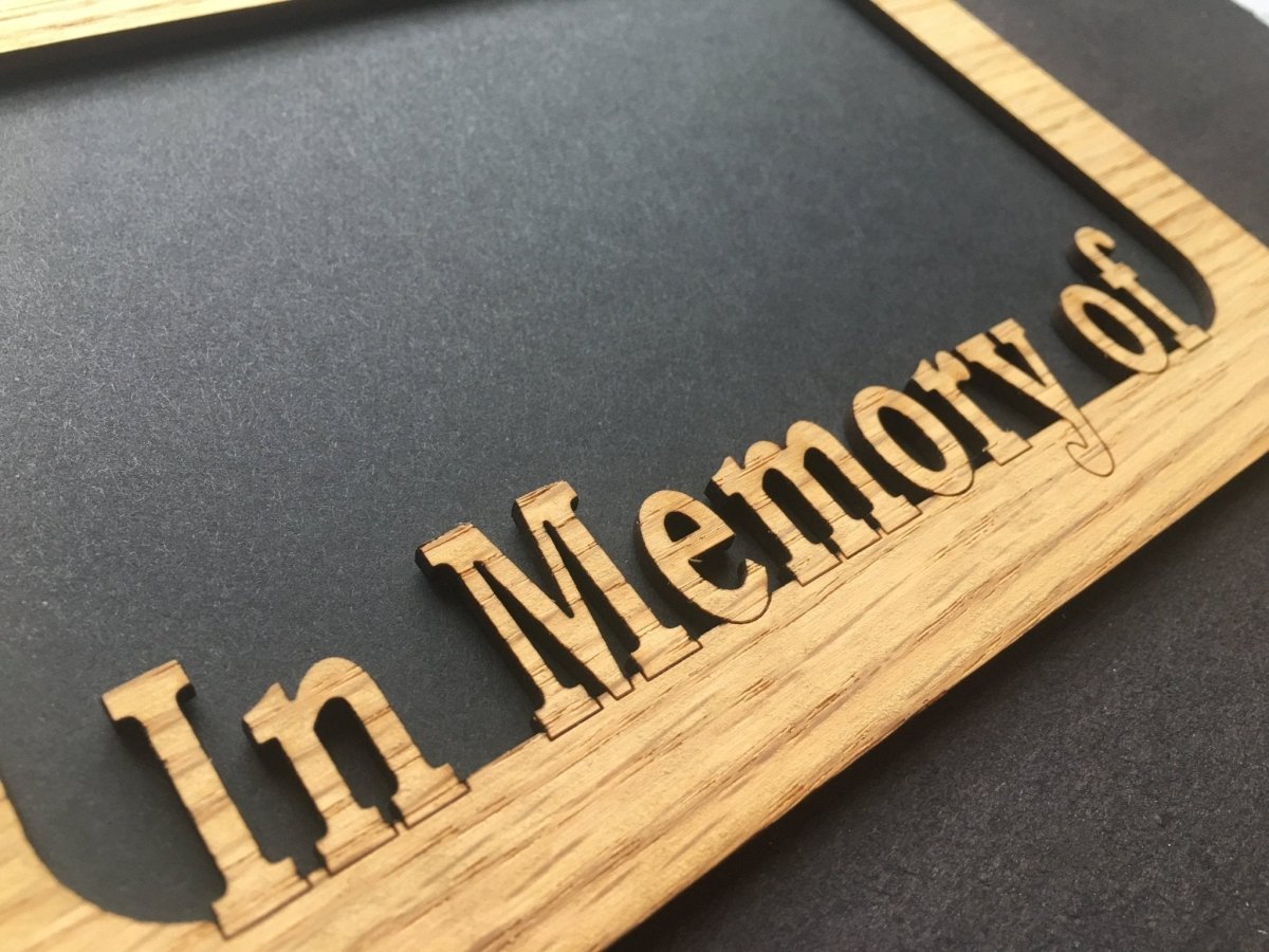 In Memory Of Picture Frame - 5x7 Frame Hold 4x6 Photo