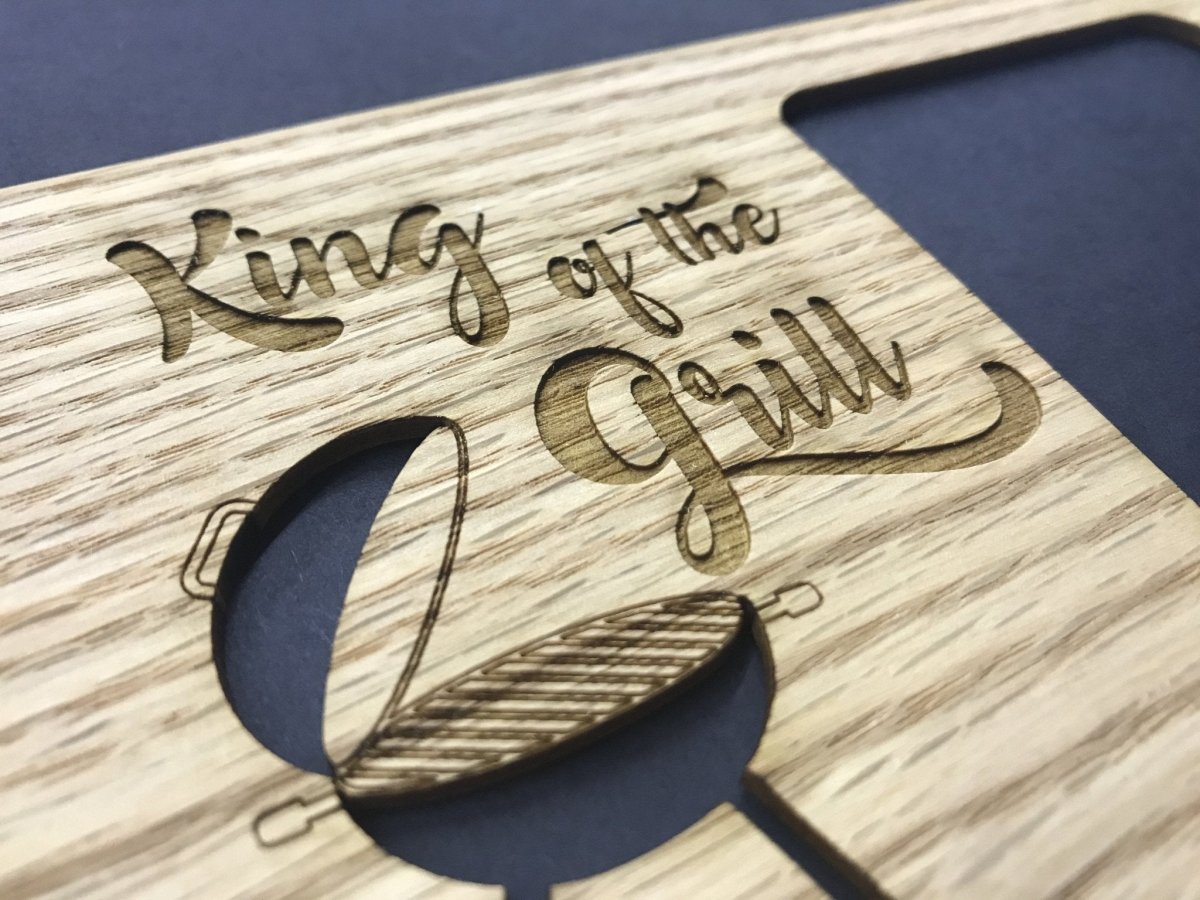 King of The Grill Picture Frame - 5x7 Frame Hold 3x4 Photo