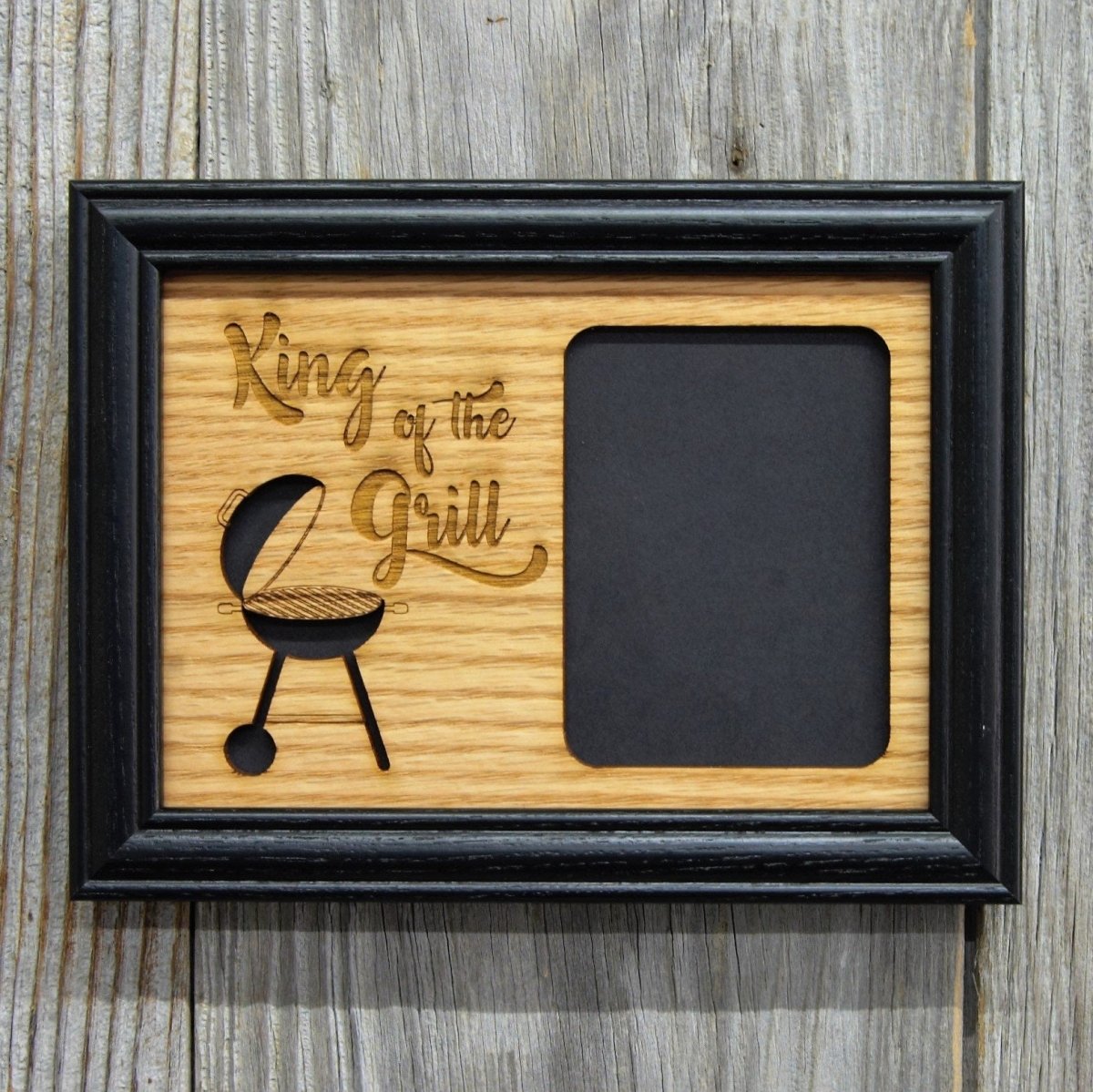 King of The Grill Picture Frame - 5x7 Frame Hold 3x4 Photo