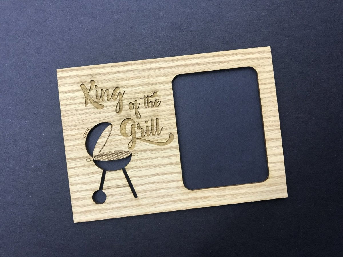 King of The Grill Picture Frame - 5x7 Frame Hold 3x4 Photo