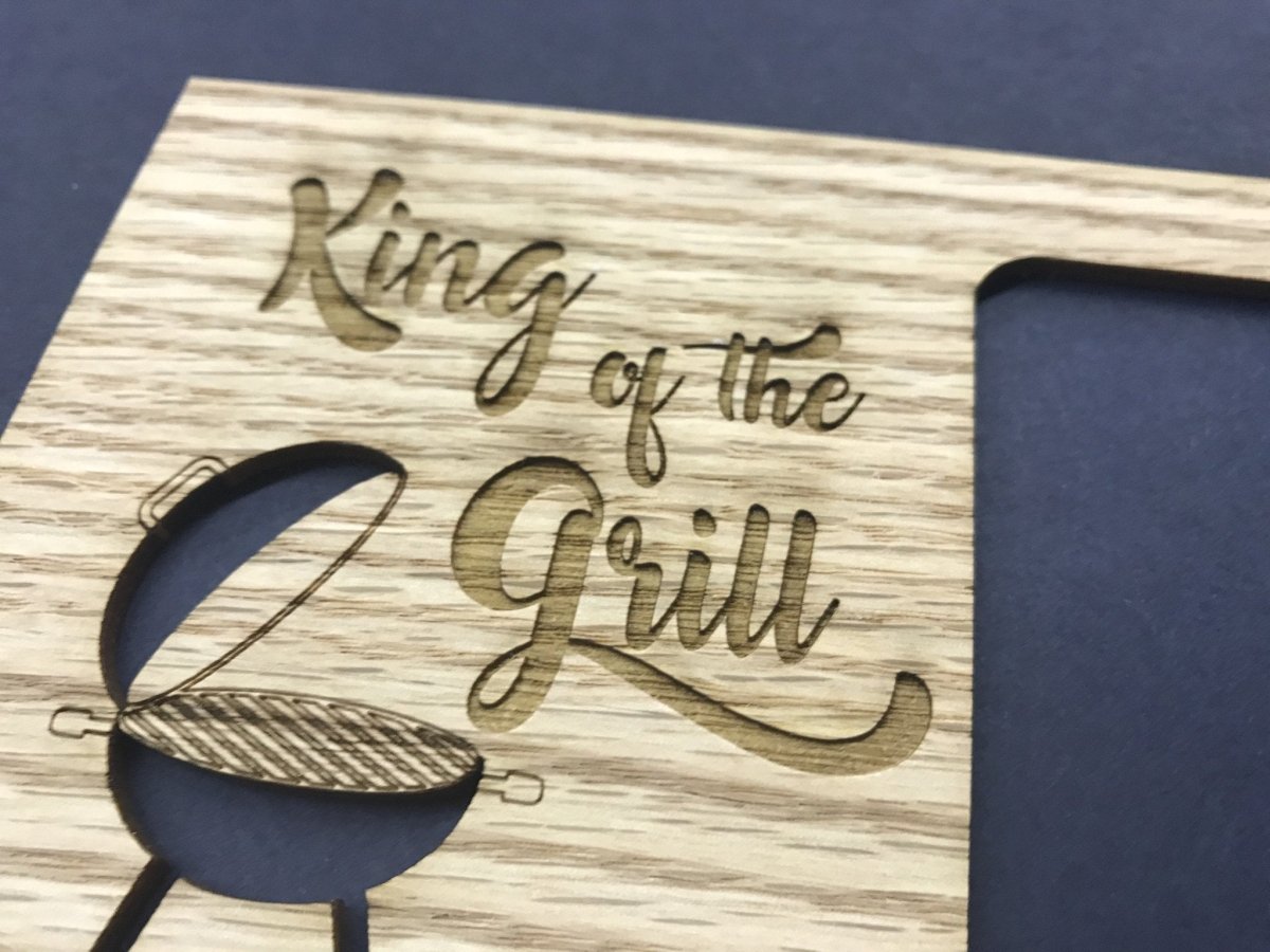 King of The Grill Picture Frame - 5x7 Frame Hold 3x4 Photo