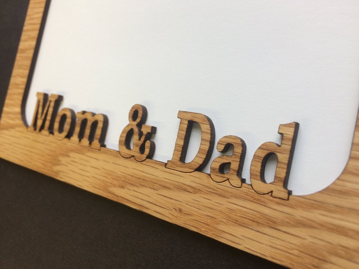 Mom And Dad Picture Frame - 5x7 Frame Hold 4x6 Photo