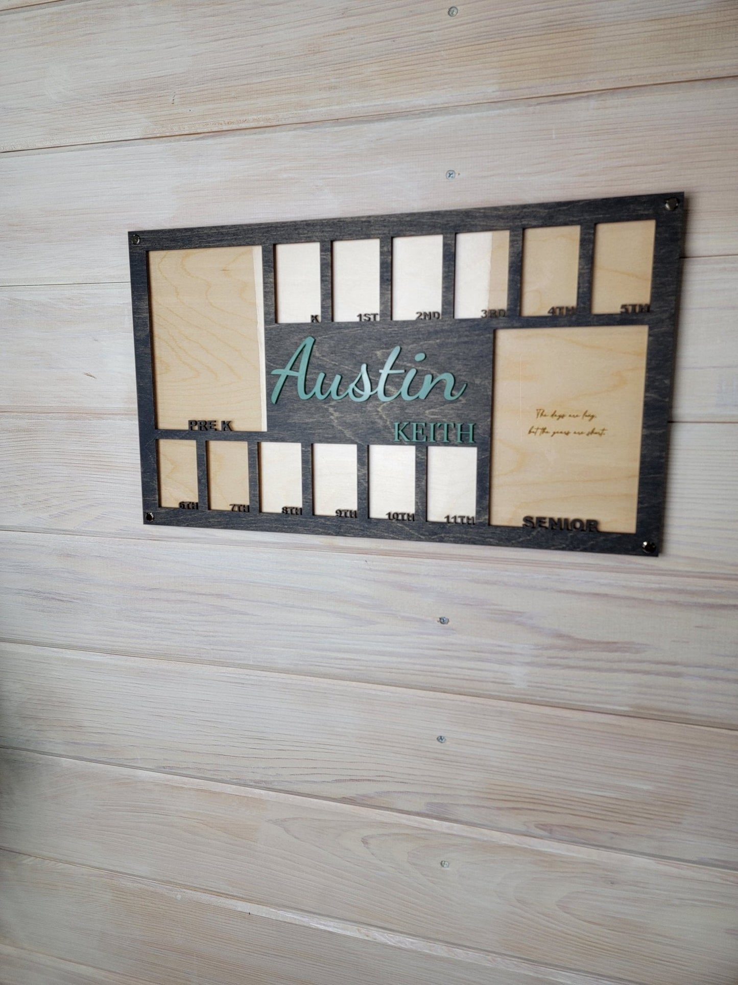 Personalized School Years Picture Frame | Pre-K to Graduation