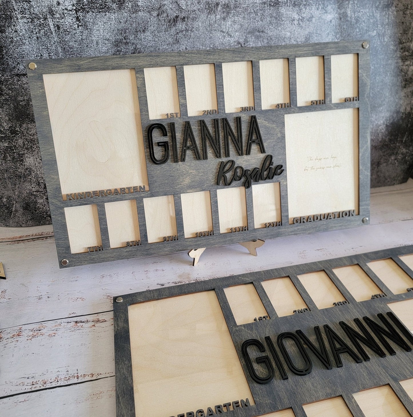 Personalized School Years Picture Frame | Pre-K to Graduation