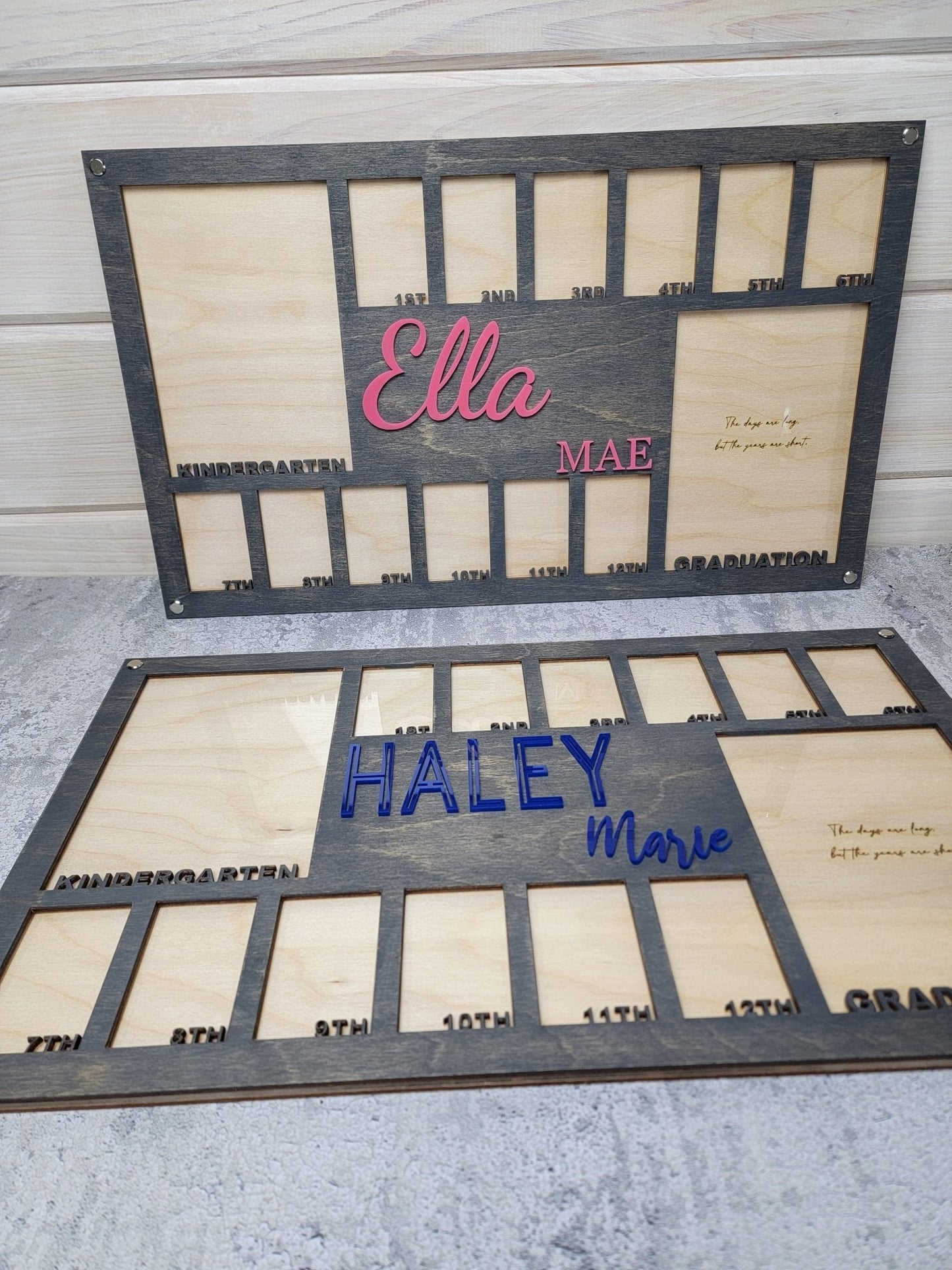 Personalized School Years Picture Frame | Pre-K to Graduation